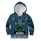 Aotearoa Iwi Ngati Mutunga Kid Hoodie Maori Wharenui House Tribal Pattern