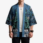 Aotearoa Iwi Ngati Mutunga Kimono Maori Wharenui House Tribal Pattern