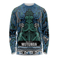 Aotearoa Iwi Ngati Mutunga Long Sleeve Shirt Maori Wharenui House Tribal Pattern