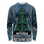 Aotearoa Iwi Ngati Mutunga Long Sleeve Shirt Maori Wharenui House Tribal Pattern