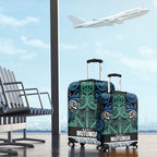 Aotearoa Iwi Ngati Mutunga Luggage Cover Maori Wharenui House Tribal Pattern