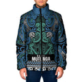 Aotearoa Iwi Ngati Mutunga Padded Jacket Maori Wharenui House Tribal Pattern