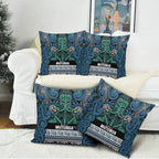 Aotearoa Iwi Ngati Mutunga Pillow Cover Maori Wharenui House Tribal Pattern