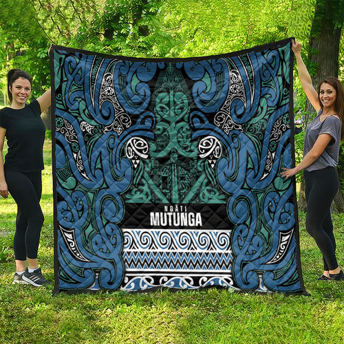 Aotearoa Iwi Ngati Mutunga Quilt Maori Wharenui House Tribal Pattern