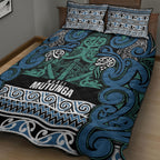 Aotearoa Iwi Ngati Mutunga Quilt Bed Set Maori Wharenui House Tribal Pattern