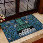 Aotearoa Iwi Ngati Mutunga Rubber Doormat Maori Wharenui House Tribal Pattern