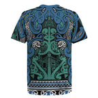 Aotearoa Iwi Ngati Mutunga Rugby Jersey Maori Wharenui House Tribal Pattern