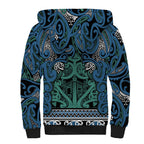 Aotearoa Iwi Ngati Mutunga Sherpa Hoodie Maori Wharenui House Tribal Pattern
