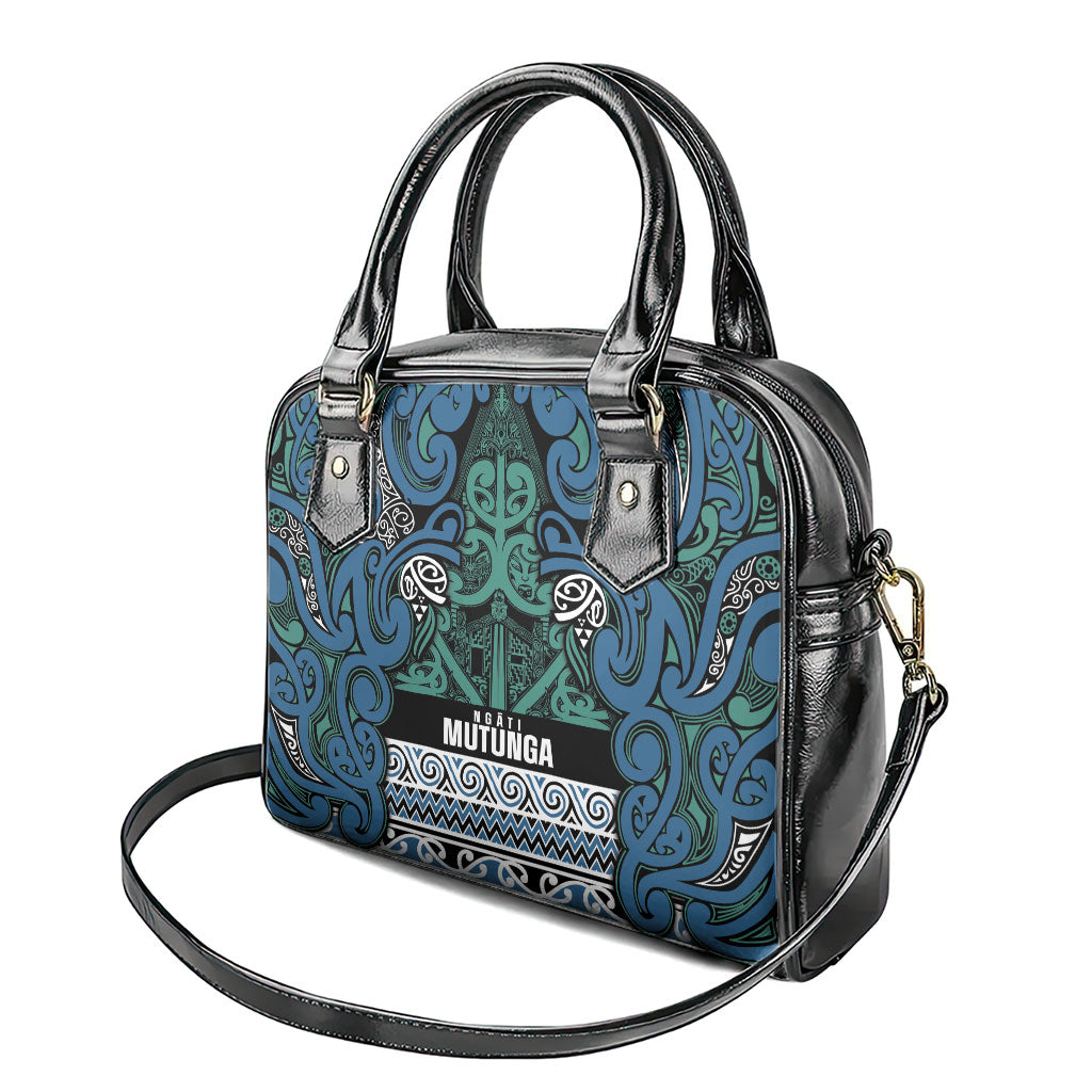 Aotearoa Iwi Ngati Mutunga Shoulder Handbag Maori Wharenui House Tribal Pattern