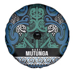Aotearoa Iwi Ngati Mutunga Spare Tire Cover Maori Wharenui House Tribal Pattern