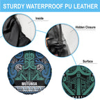 Aotearoa Iwi Ngati Mutunga Spare Tire Cover Maori Wharenui House Tribal Pattern