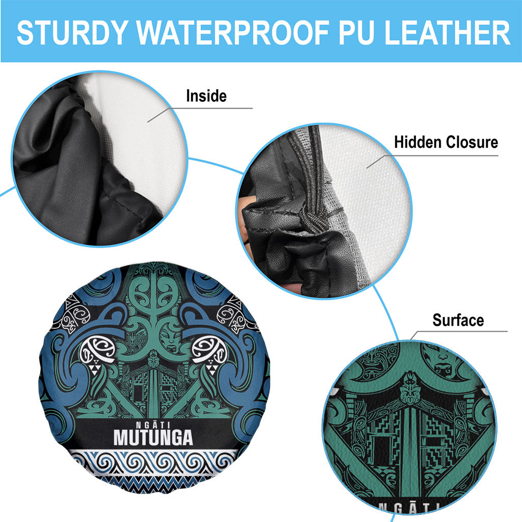 Aotearoa Iwi Ngati Mutunga Spare Tire Cover Maori Wharenui House Tribal Pattern