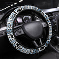 Aotearoa Iwi Ngati Mutunga Steering Wheel Cover Maori Wharenui House Tribal Pattern