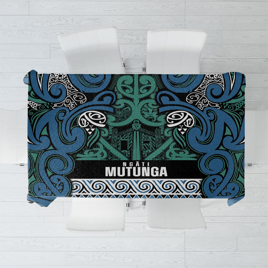 Aotearoa Iwi Ngati Mutunga Tablecloth Maori Wharenui House Tribal Pattern