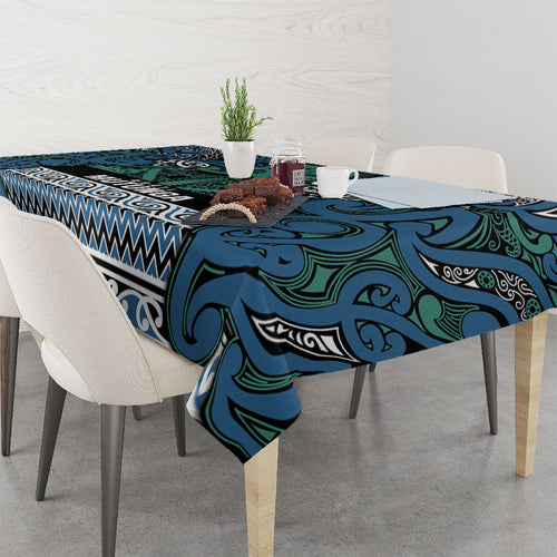 Aotearoa Iwi Ngati Mutunga Tablecloth Maori Wharenui House Tribal Pattern