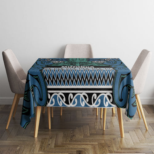 Aotearoa Iwi Ngati Mutunga Tablecloth Maori Wharenui House Tribal Pattern