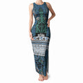 Aotearoa Iwi Ngati Mutunga Tank Maxi Dress Maori Wharenui House Tribal Pattern
