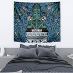 Aotearoa Iwi Ngati Mutunga Tapestry Maori Wharenui House Tribal Pattern