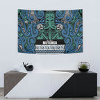 Aotearoa Iwi Ngati Mutunga Tapestry Maori Wharenui House Tribal Pattern