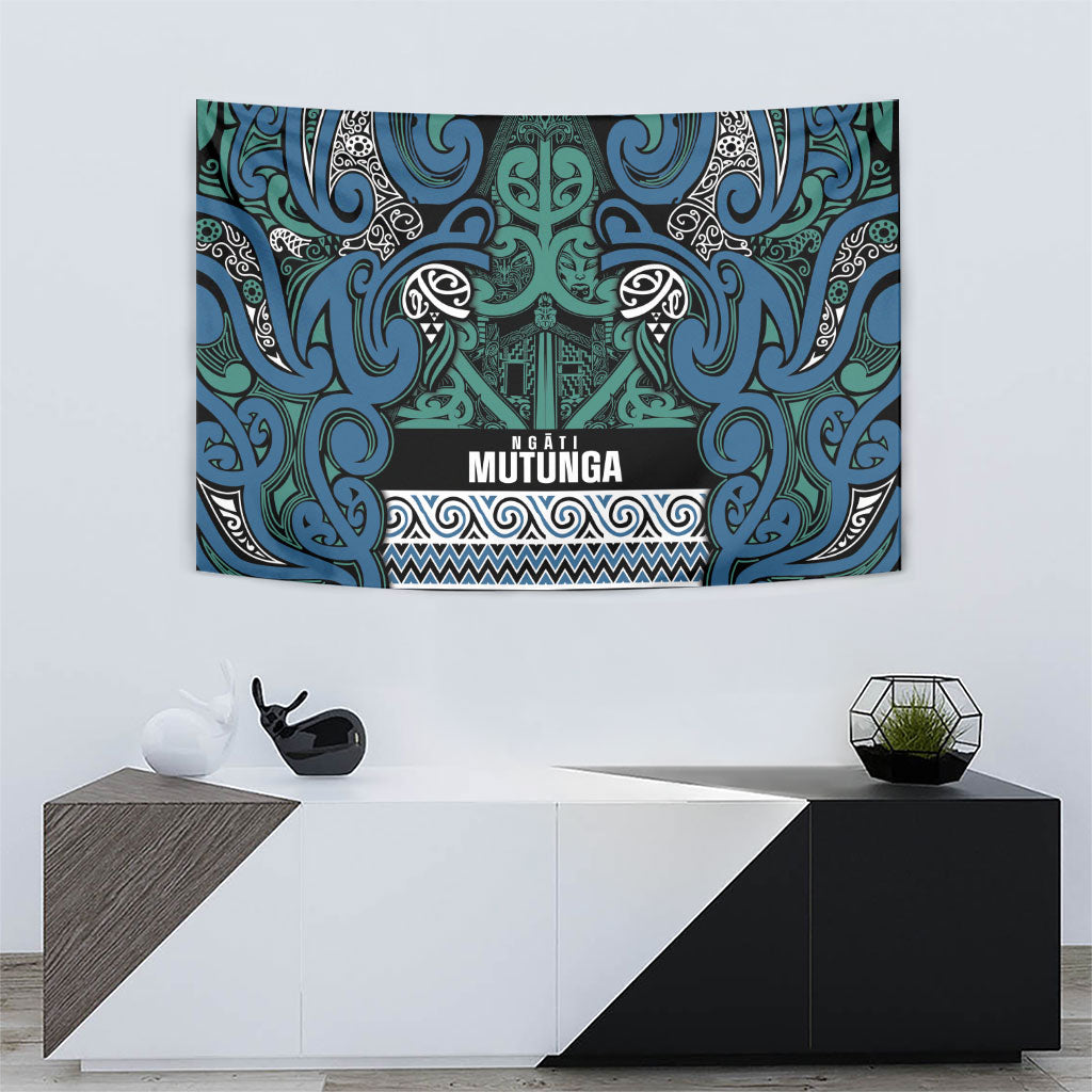 Aotearoa Iwi Ngati Mutunga Tapestry Maori Wharenui House Tribal Pattern