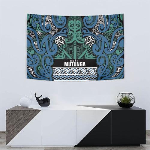 Aotearoa Iwi Ngati Mutunga Tapestry Maori Wharenui House Tribal Pattern