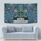 Aotearoa Iwi Ngati Mutunga Tapestry Maori Wharenui House Tribal Pattern