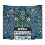 Aotearoa Iwi Ngati Mutunga Tapestry Maori Wharenui House Tribal Pattern