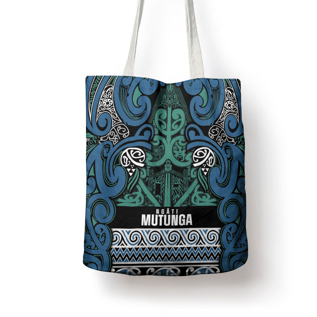 Aotearoa Iwi Ngati Mutunga Tote Bag Maori Wharenui House Tribal Pattern