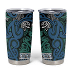 Aotearoa Iwi Ngati Mutunga Tumbler Cup Maori Wharenui House Tribal Pattern