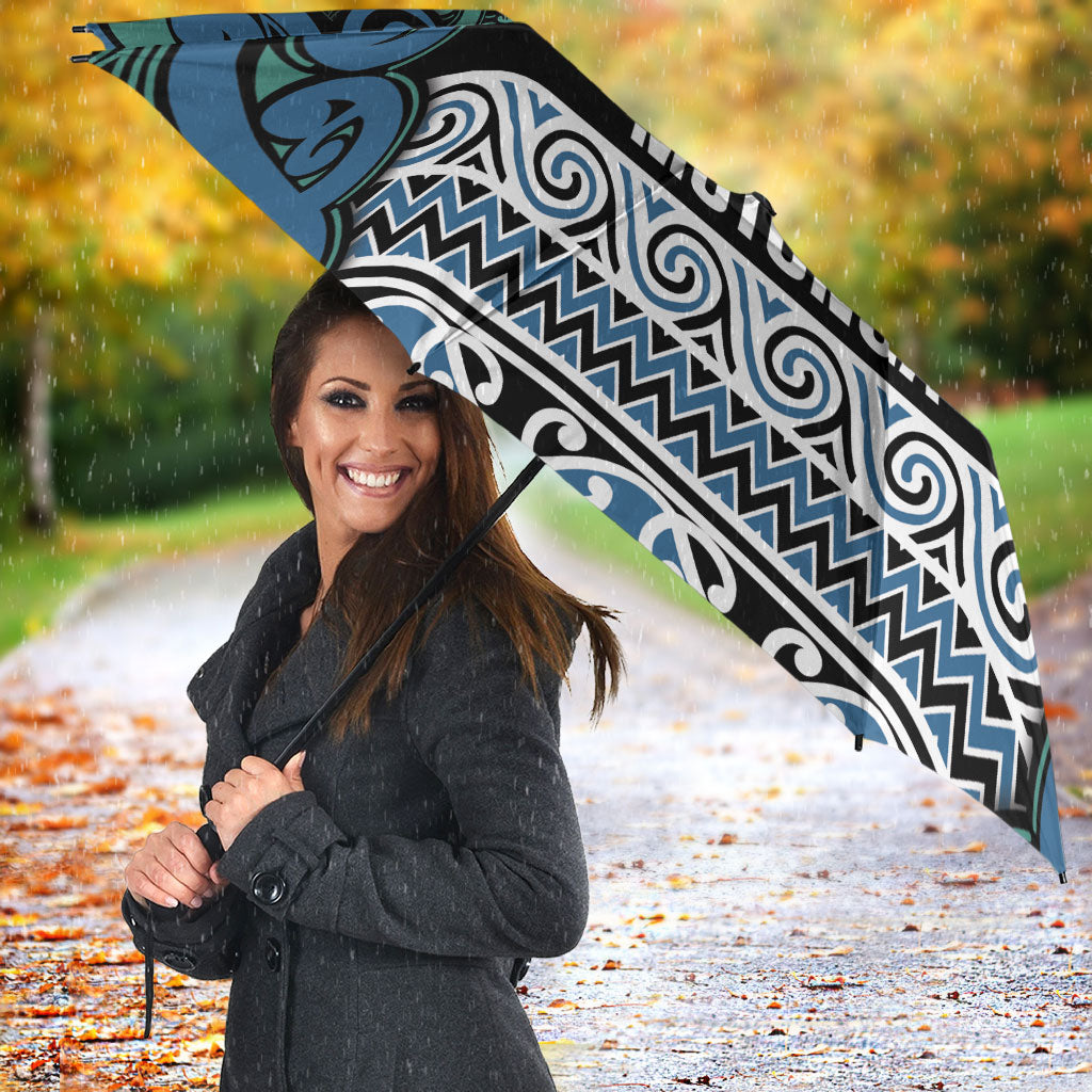 Aotearoa Iwi Ngati Mutunga Umbrella Maori Wharenui House Tribal Pattern