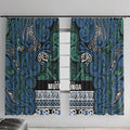 Aotearoa Iwi Ngati Mutunga Window Curtain Maori Wharenui House Tribal Pattern