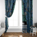Aotearoa Iwi Ngati Mutunga Window Curtain Maori Wharenui House Tribal Pattern