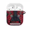 Aotearoa Iwi Te ati Awa AirPods Case Maori Wharenui House Tribal Pattern