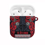 Aotearoa Iwi Te ati Awa AirPods Case Maori Wharenui House Tribal Pattern