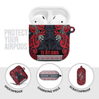 Aotearoa Iwi Te ati Awa AirPods Case Maori Wharenui House Tribal Pattern