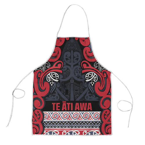 Aotearoa Iwi Te ati Awa Apron Maori Wharenui House Tribal Pattern