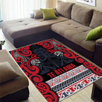 Aotearoa Iwi Te ati Awa Area Rug Maori Wharenui House Tribal Pattern