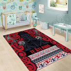 Aotearoa Iwi Te ati Awa Area Rug Maori Wharenui House Tribal Pattern