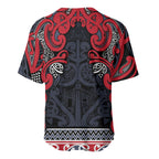 Aotearoa Iwi Te ati Awa Baseball Jersey Maori Wharenui House Tribal Pattern