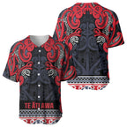 Aotearoa Iwi Te ati Awa Baseball Jersey Maori Wharenui House Tribal Pattern