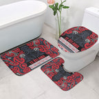 Aotearoa Iwi Te ati Awa Bathroom Set Maori Wharenui House Tribal Pattern
