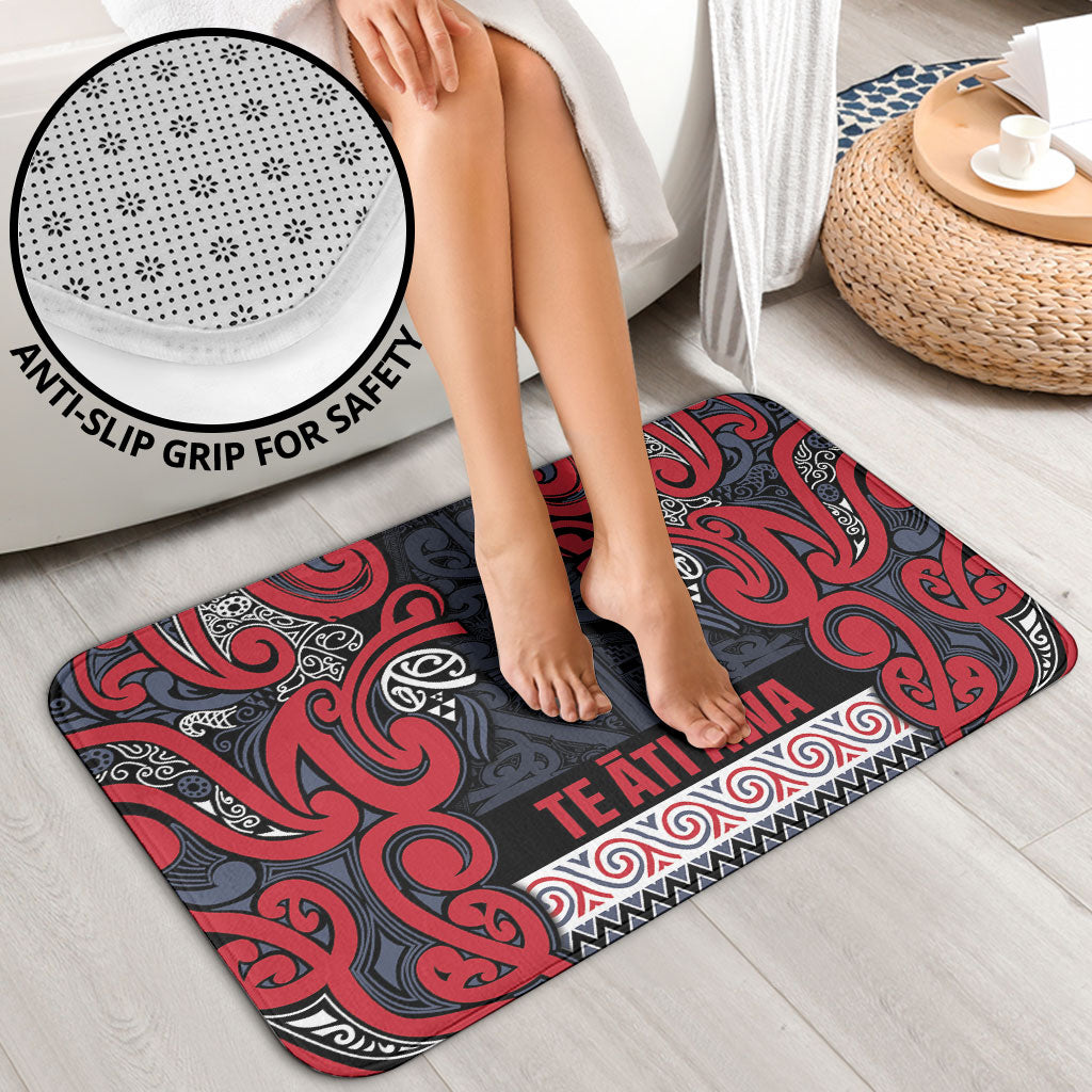 Aotearoa Iwi Te ati Awa Bathroom Set Maori Wharenui House Tribal Pattern