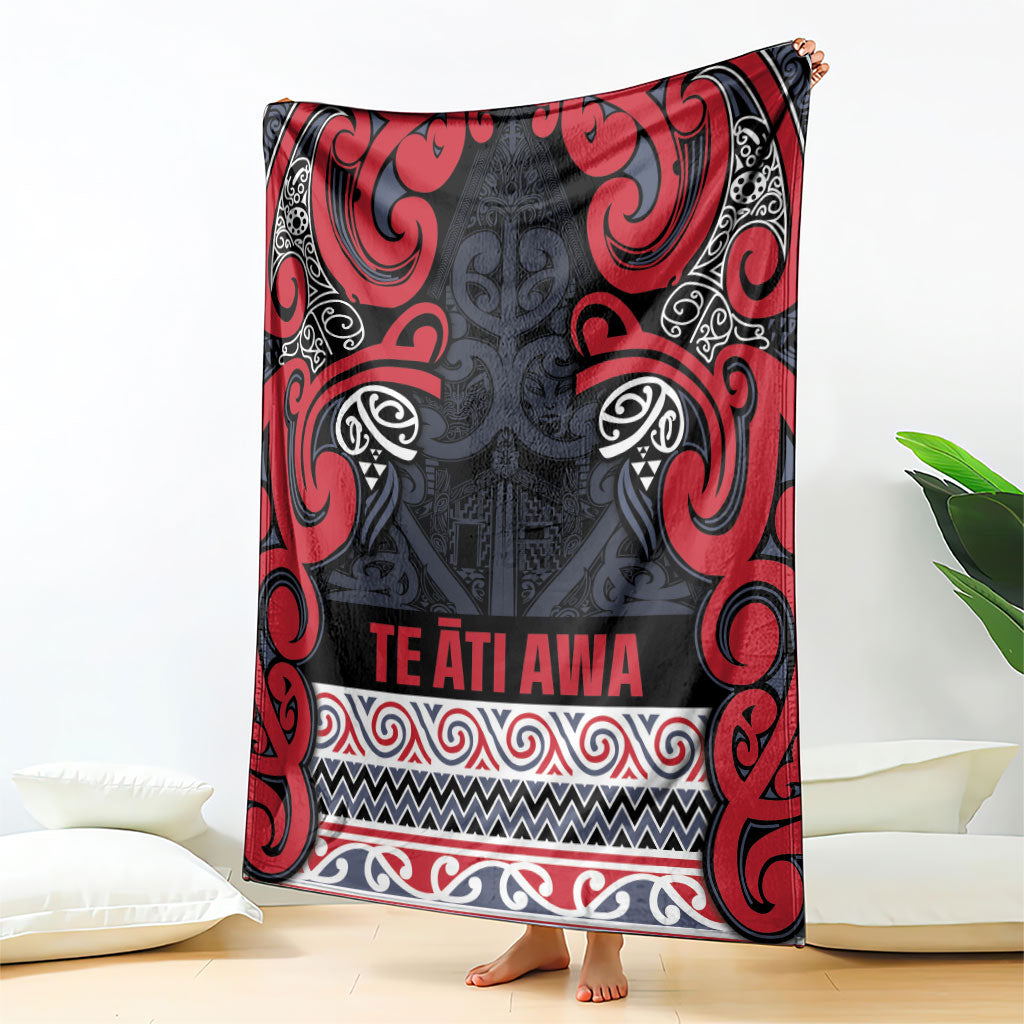 Aotearoa Iwi Te ati Awa Blanket Maori Wharenui House Tribal Pattern