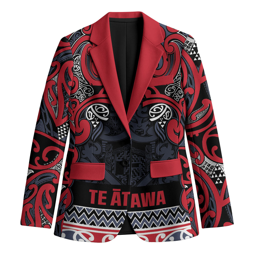 Aotearoa Iwi Te ati Awa Blazer Maori Wharenui House Tribal Pattern