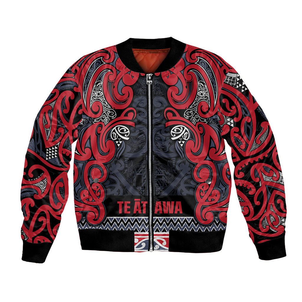 Aotearoa Iwi Te ati Awa Bomber Jacket Maori Wharenui House Tribal Pattern