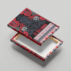 Aotearoa Iwi Te ati Awa Canvas Wall Art Maori Wharenui House Tribal Pattern