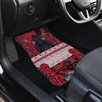 Aotearoa Iwi Te ati Awa Car Mats Maori Wharenui House Tribal Pattern