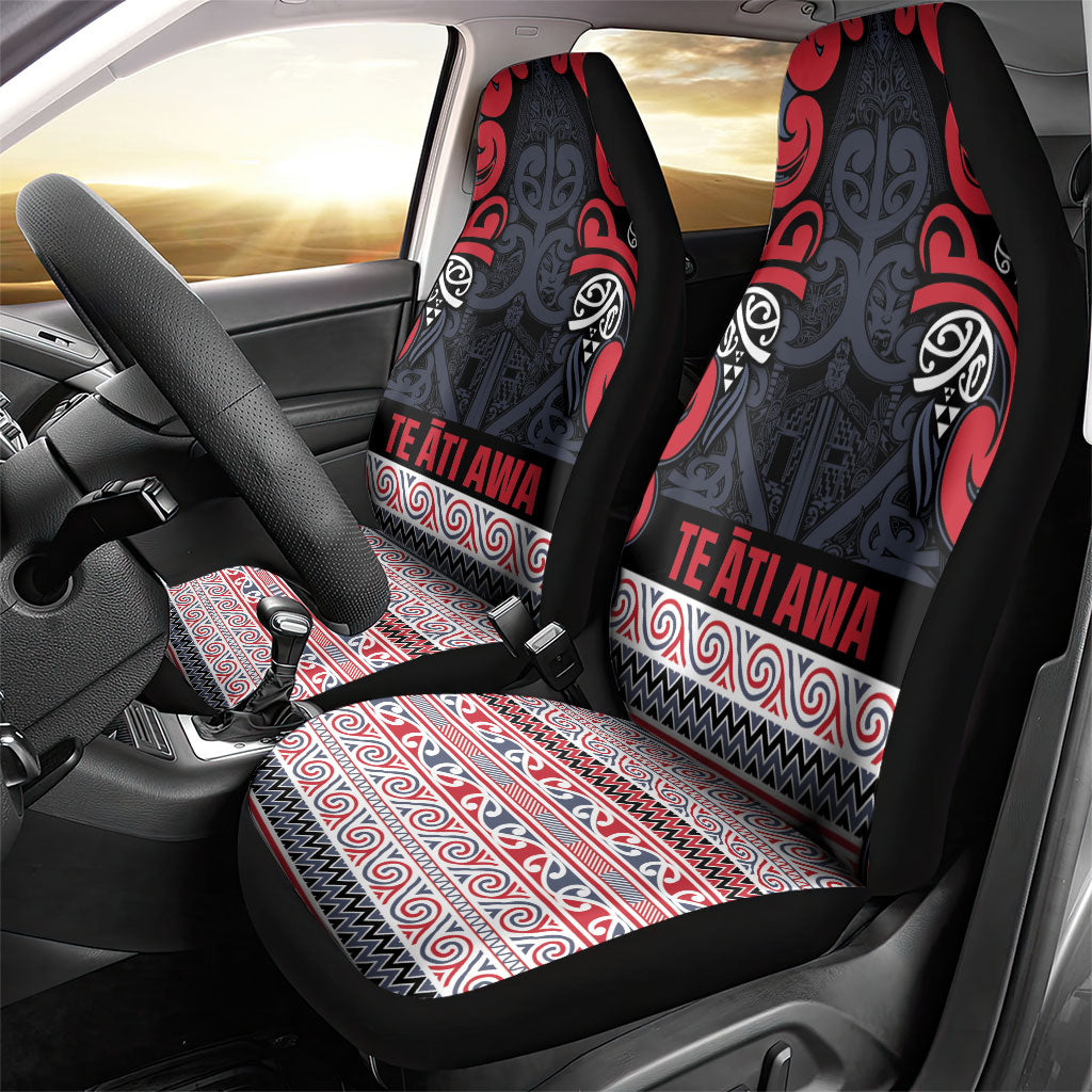 Aotearoa Iwi Te ati Awa Car Seat Cover Maori Wharenui House Tribal Pattern