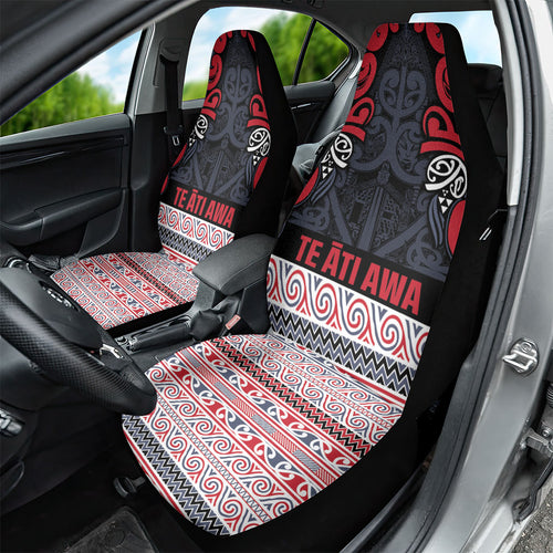 Aotearoa Iwi Te ati Awa Car Seat Cover Maori Wharenui House Tribal Pattern