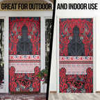 Aotearoa Iwi Te ati Awa Door Cover Maori Wharenui House Tribal Pattern
